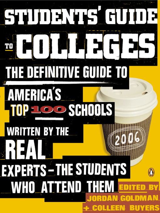 Title details for Students' Guide to Colleges by Jordan Goldman - Available
